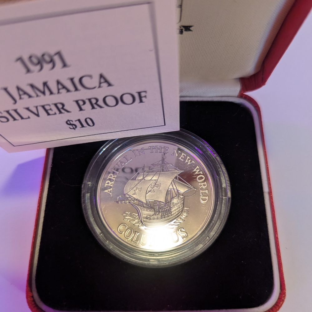 1991 Jamaica Silver Proof Coin